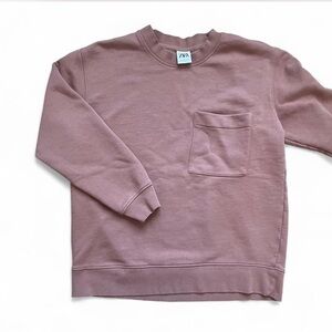 Zara Dusty Pink Crewneck Sweater